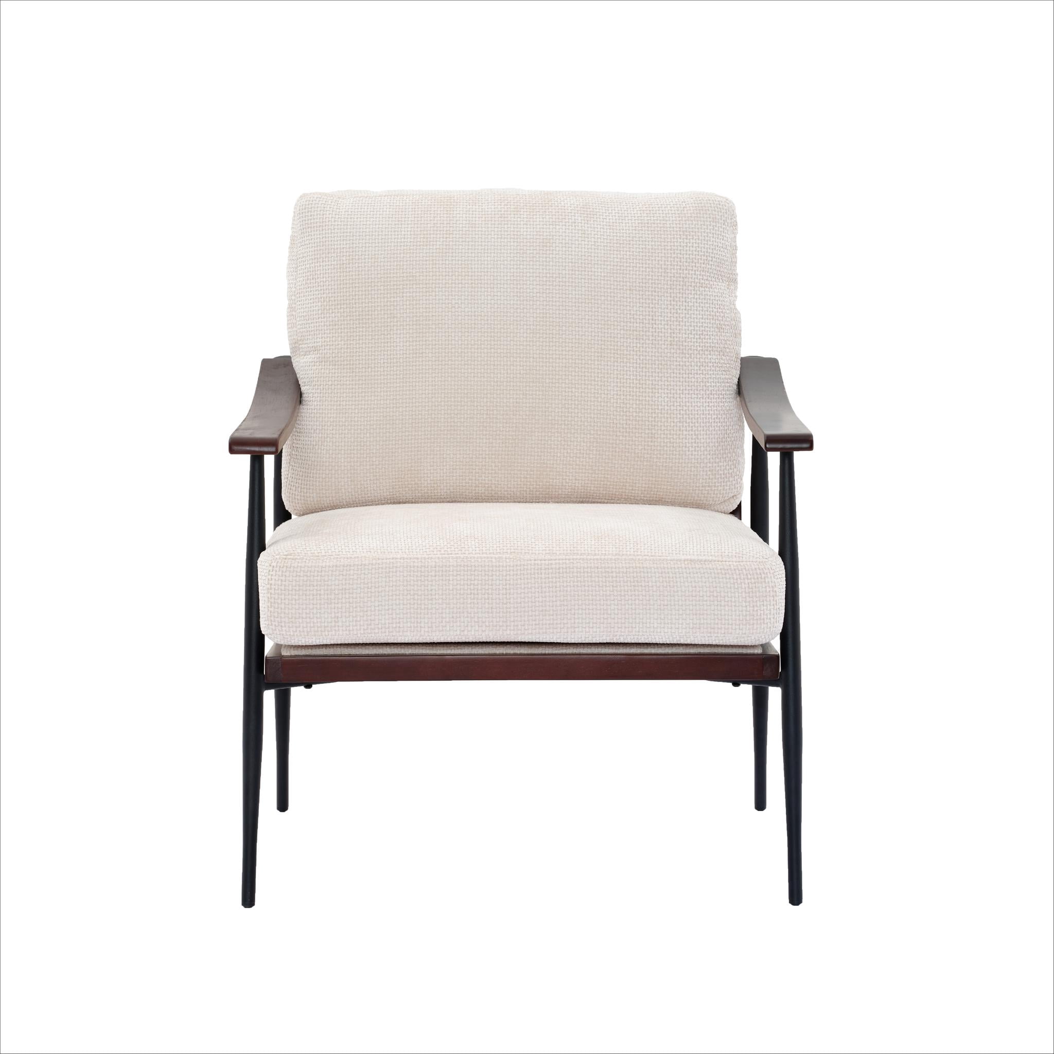 Howcool Sling Accent Chair, Comfy Vanity Chair with Removable Cushion and Storage Bag for Living Room, Bedroom, Office