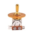 thumbnail image 2 of Selector de de interruptor dorado + anillo de de para piezas de guitarra eléctrica Yuyangstore Interruptor de palanca de guitarra de 3 vías, 2 of 8