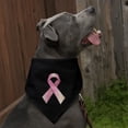 thumbnail image 3 of Breast Cancer Awareness Pink Support Ribbon Dog Pet Bandana - Black, 3 of 4