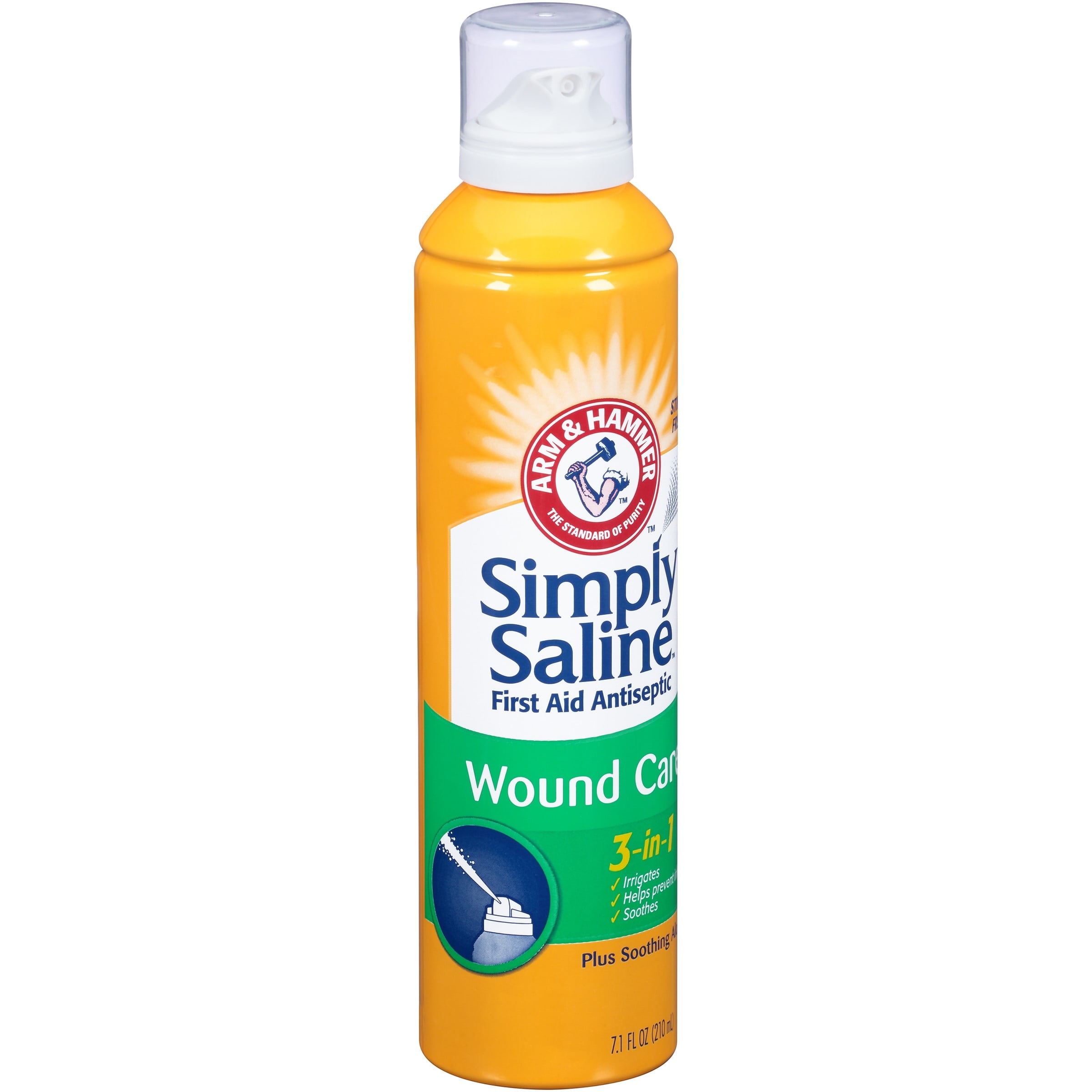 Arm & Hammer Simply Saline First Aid Antiseptic Wound Care, 3in1, 7.4