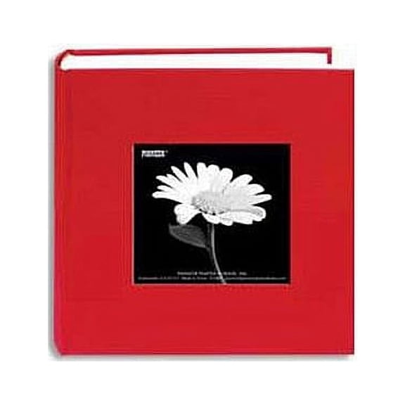 Pioneer DA-100CBF Cloth Frame Photo Album (4X6", 100 Photo, Apple Red)