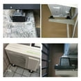 thumbnail image 3 of Lot de 4 Supports de Montage en Caoutchouc Anti-Vibration Robustes pour Unités AC Mini-Split 1P-5P, Charge Max 500kg, Patins de Base Absorbant les Chocs pour Réduire le Bruit à Basse Fréquence, 111x49x83mm Isolateurs de Vibrations Noirs, 3 of 6