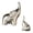 Silver, variant on Lipstore 2 Pieces Elephant Sculptures Elephant Figurines Collectible Tabletop Decorations