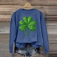 thumbnail image 4 of St. Patrick's Day Sweatshirt for Women Lucky Shamrock Long Sleeve Irish Shirt Ireland Pullover Tops, 4 of 4