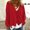 Red, variant on Women's Vintage Cable Knit Cardigan Sweather Casual Plain Aesthetic Oversized Crop Jacket Top Cardigan Single-Breasted Women's Knitwear Women's Soild Women's Cardigan Red S