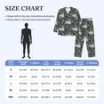 thumbnail image 4 of Fuzoiu Cute Sloth Print Men's Long-Sleeved Pajama,Lounge Button Down Nightwear,Mens Notch Collar Pajama Set -Small, 4 of 7