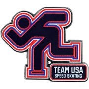 Team USA Speed Skating Pictogram Pin