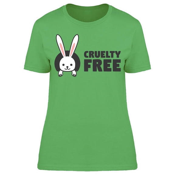 Animal Cruelty Free Symbol T-Shirt Women -Image by Shutterstock, Female Large