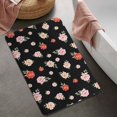 thumbnail image 2 of Pioneer Flower Floral Print Pattern Bathroom Rugs Mat, Non Slip Microfiber Bathroom Rug with Rubber Backing, Soft Mats for Bathroom Floor Tub Shower, 20"x32", 2 of 5