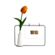 thumbnail image 1 of Aliento la riqueza fe valor de la calidad Tarjeta de jarrón artificial de tulipanes, 1 of 3