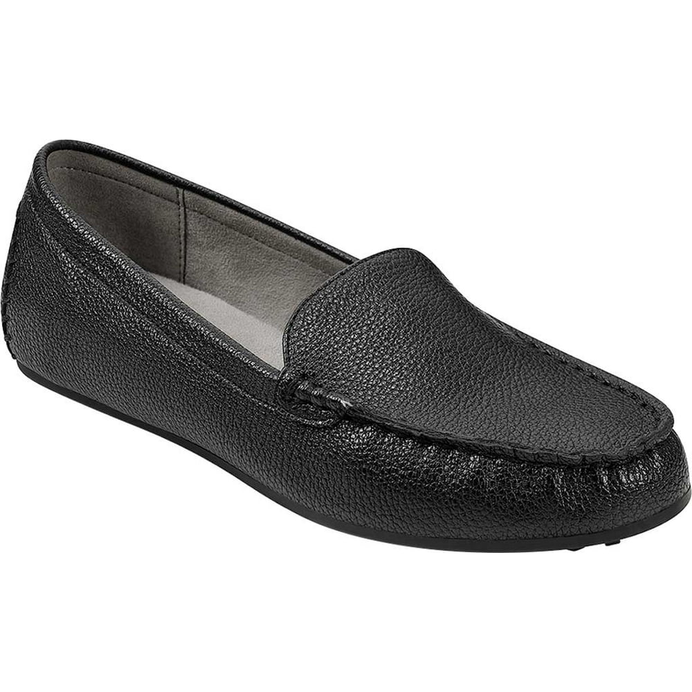Aerosoles Women's Aerosoles Over Drive Loafer Black Faux Leather 9.5