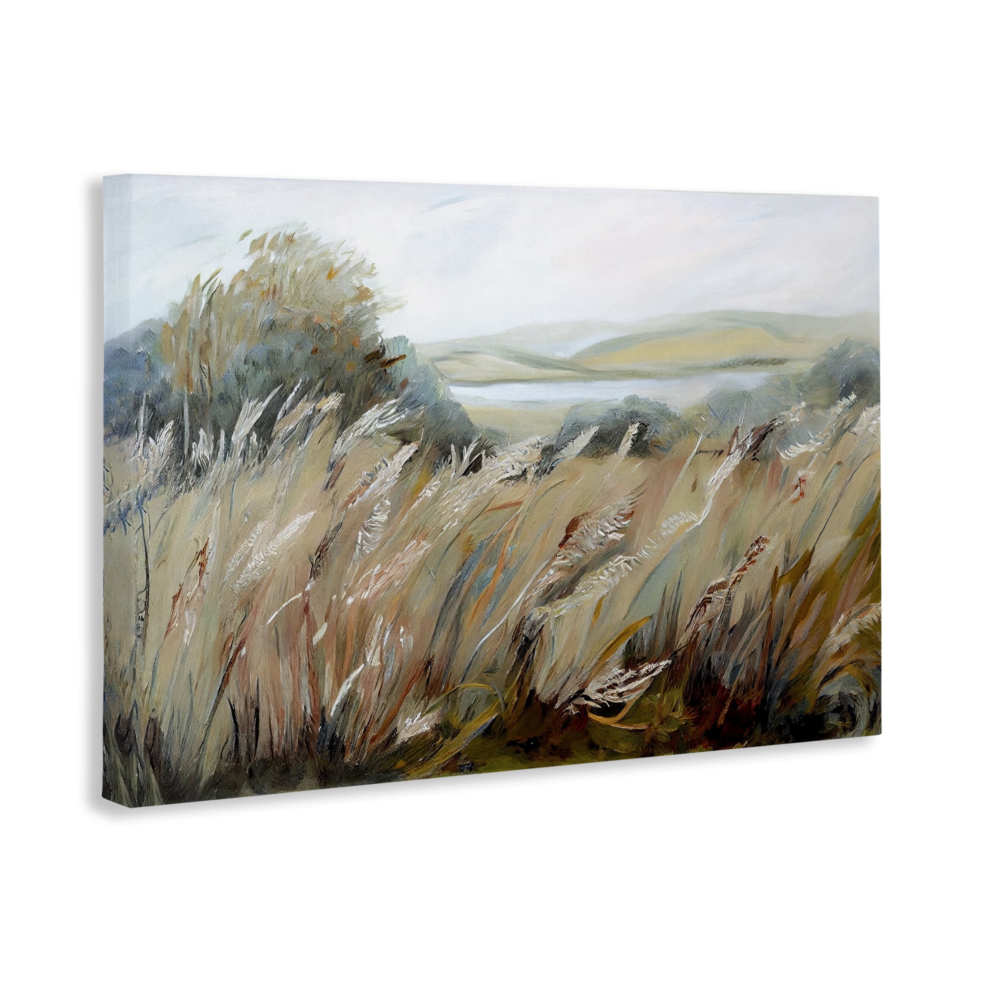 Windy Meadow Distortion Canvas Wall Art, design by Sasha
