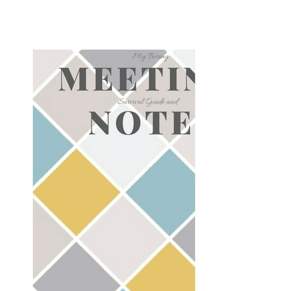 My Boring Meeting Survival Guide and Notes : 8.5x11 Meeting Notebook and Puzzle Book (Paperback)