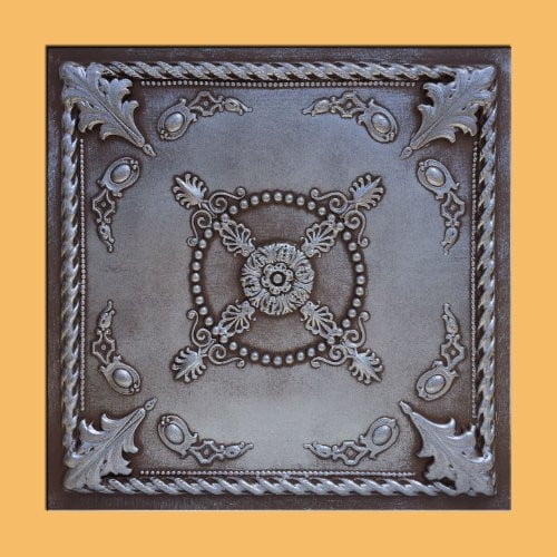 30pc of Jewel Silver/Brown (24"x24" PVC 20 mil) Ceiling Tiles - Covers About 120sqft