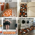 thumbnail image 5 of Halloween Kitchen Mat Set of 2,Pumpkin and Ghost Happy Halloween Floor Mats and Rugs Non Skid Washable for Kitchen Home Decor,Halloween Decorations and Accessories (17"x47"+17"x30"), 5 of 6