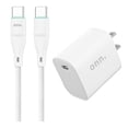 thumbnail image 1 of Combo Onn Cargador de Pared y Cable Tipo C a Tipo C 20W Power Delivery Blanco, 1 of 4