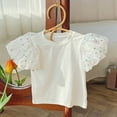 thumbnail image 2 of Undershirt Pack Winter Graphic Tee Girls Color Dot Sleeve T Shirt Summer Crewneck Solid Color, 2 of 4