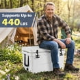 thumbnail image 4 of 45QT Portable Hard Cooler Ice Chest with 6 Day Ice Retention, Insulated Cooler for Camping Fishing Picnic, 4 of 9