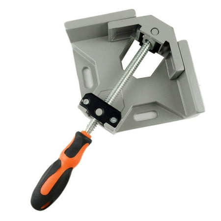 

Adjustable Corner Vise Single Handle 90 Degree Angle Clamp Aluminum Alloy Corner Vise for Woodwork Photo Frame Fish Tank