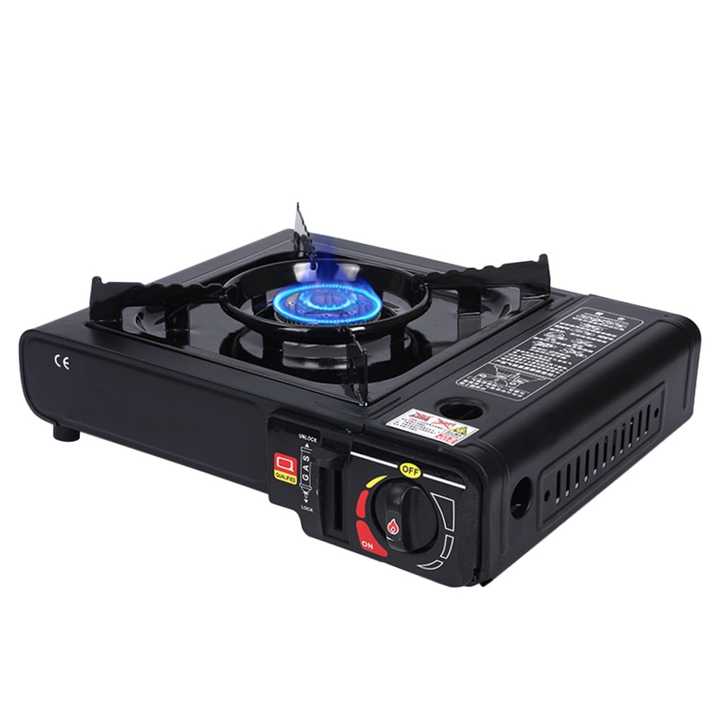 ULTNICE Portable Outdoor Gas Stove for Camping with Stainless Steel Material and Adjustable Flame