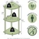 thumbnail image 2 of 5 Tier Corner Display Rack Multipurpose Shelving Unit, Dark Cherry/Black, 2 of 8