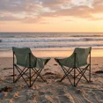 thumbnail image 3 of Sillas de Camping Plegables de Lona para Campamento y Playa Sillas para Exterior con Estructura de Acero y Funda Transportadora Set 4 Sillas Verde, 3 of 6