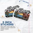 thumbnail image 4 of (2 Pack) Albany Stickers - Good Life City - Albany Oregon USA - 5" On Longest Side - Sticks to Smooth Flat Surfaces - Made in USA - BMCS17546, 4 of 7