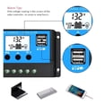 thumbnail image 4 of Contrôleur de Charge Solaire 10A 12V 24V Régulateur de Panneau Solaire pour Entrée PV Max 50V, Sûr à Utiliser, 4 of 6