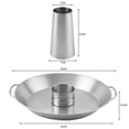 thumbnail image 2 of 1pcs（Grey）Stainless Steel grill Chicken plate Culinary Modular Poultry Baking Pan, 2 of 5
