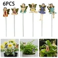 thumbnail image 3 of Figurines Figurines Accessoires Miniature Maison de Poupée Fée Jardin Ensemble de 6 Figurines Fées Fées Fleur Pot Résine Fée Jardin Figurines Ange Accessoires Ornements, 3 of 8