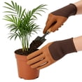 thumbnail image 4 of Gardening Gloves Thickened Latex Coated Thorn-Proof Working Glove Wear-Resistant Work Mitts for Digging Planting Weeding (Mustard Yellow), 4 of 10