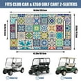 thumbnail image 3 of 51" x 31" Golf Cart Front Bench Seat Cover, Soft Microfiber Towel for EZGO, Club Car Onward, Yamaha Drive, and Icon Golf Cart Models, 3 of 8