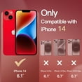 thumbnail image 2 of JETech Crossbody Case for iPhone 14 6.1-Inch with Adjustable Lanyard Strap, Clear Transparent Anti-Yellowing Shockproof Protective Phone Cover with Neck Cord (Red), 2 of 6