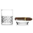 thumbnail image 2 of Godinger Cigar Whiskey Glass Set - Old Fashioned Whiskey Glass and Cigar Holder Bar Set, 2 of 6