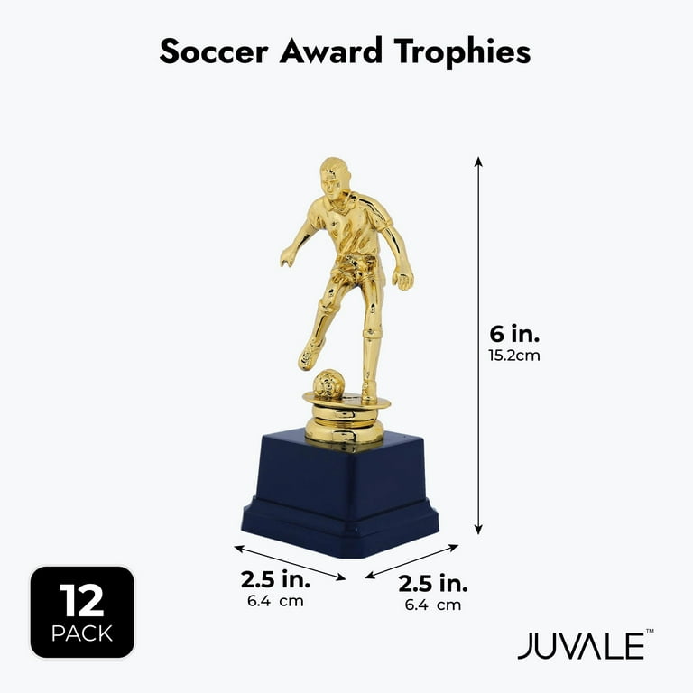 Juvale Award Trophies - Plastic Gold Trophy Cups for Tournaments,  Competitions, Parties