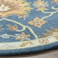 thumbnail image 3 of Safavieh Heritage Sharla Oriental Wool Area Rug, Navy, 4' x 4' Round, 3 of 8