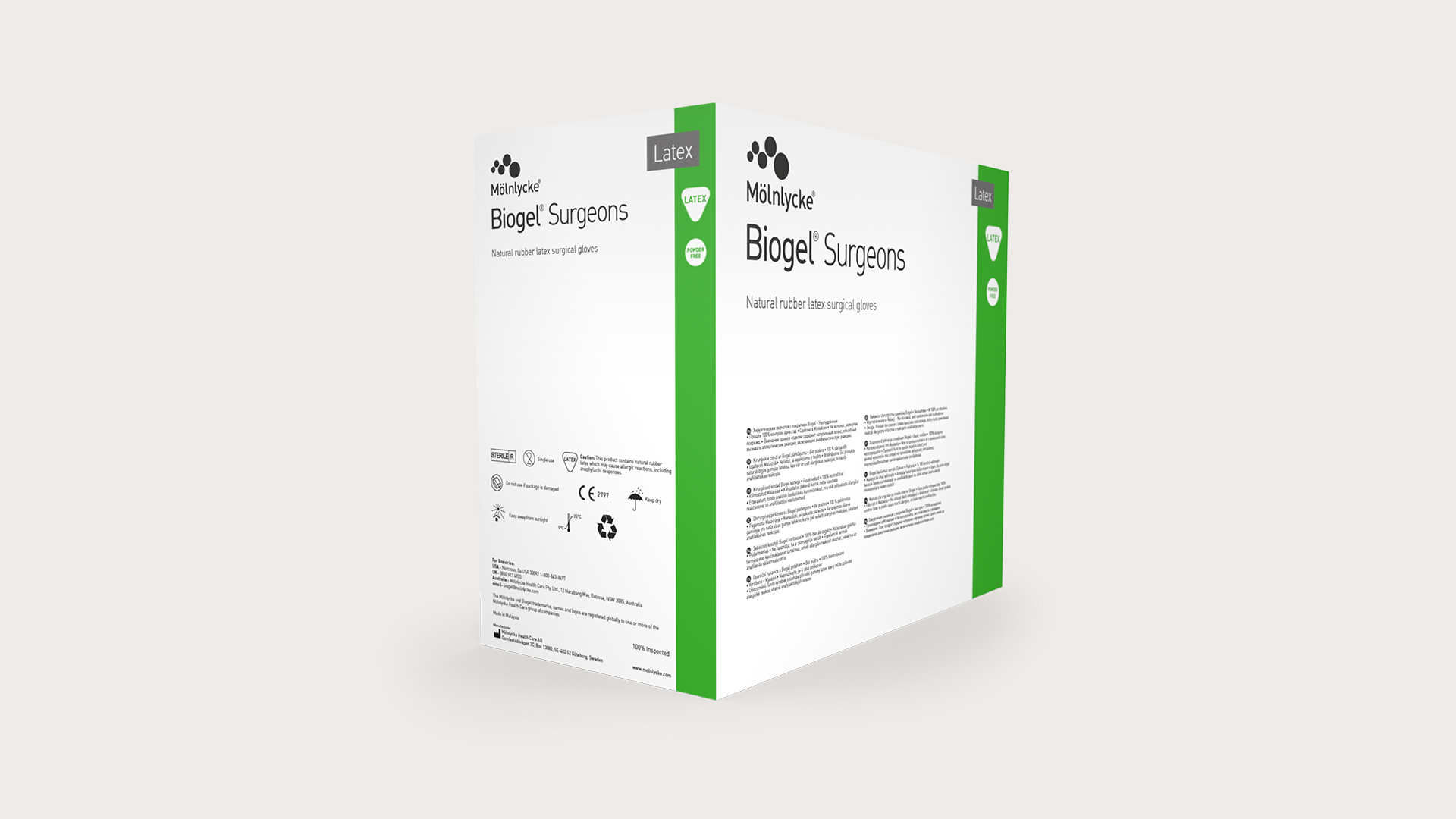 Molnlycke 30475, Latex Biogel Surgeons Gloves, Size Italy Ubuy