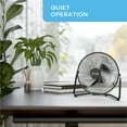 thumbnail image 2 of Airtek  High Velocity Desk Fan, 3-Speed Electric Fan with Metal Blades and Safety Grilles, 2 of 10