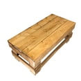 thumbnail image 4 of del Hutson Designs Landmark Pine Farmhouse Coffee Table, Walnut, 4 of 9