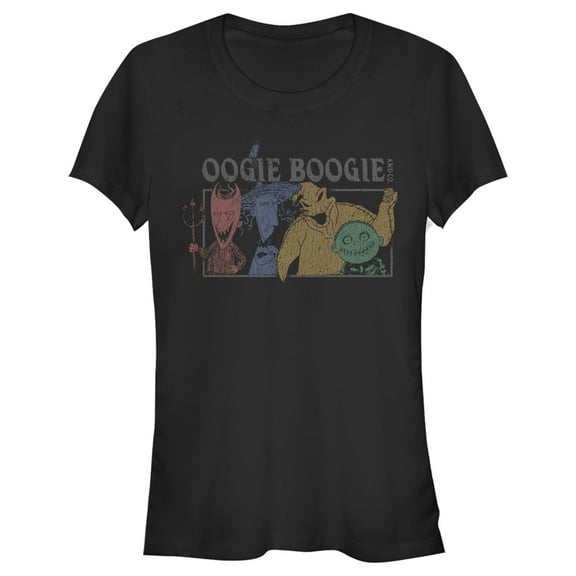 Junior's The Nightmare Before Christmas Let's Boogie Graphic Tee Black Small