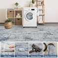 thumbnail image 5 of VUNATE 9'x12'Rugs for Living Room Washable Rugs Modern Abstract Area Rug Neutral Indoor Carpet Soft Rugs for Bedroom Office Dining Room Kitchen Laundry Room Accent Rug Modern Home Decor Blue, 5 of 6