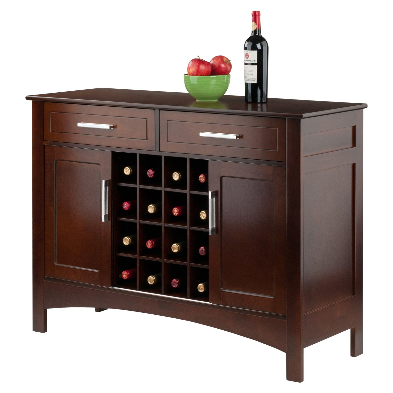 winsome gardner wine storage buffet table