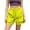18# Fluorescent Green, variant on Bermuda Shorts for Women Knee Length Summer Casual Wide Leg Baggy Drawstring Hiking Work Cargo Shorts with Front Zipper Pockets Fluorescent Green 2XL