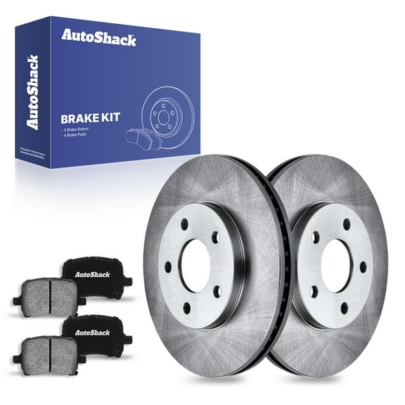 AutoShack 10.87" (276 mm) Front Vented Brake Rotors   Ceramic Brake Pads | Replacement for 2006-2011 Chevrolet HHR | 6-PC Brake Kit