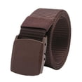 thumbnail image 1 of Cinturón para hombre, cinturón de tela para hombre con hebilla deslizante para traje de jeans para hombre, café Hugo Cinturones de nylon al aire libre para hombres, 1 of 5