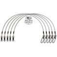 thumbnail image 1 of Lot de 5 80 lb 36 Pouces Premium Fluorcarbon Tooth Shield Tackle Musky Leaders Muskie Pike Leader (Roule à Billes), 1 of 4
