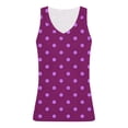 thumbnail image 4 of Fewfanhot Summer Tops for Women Polka Dot Tank Top Scoop Neck Sleeveless Shirt Wide Strap Going Out Tops Slim Fit Summer Top, 4 of 7