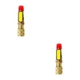 thumbnail image 1 of Speravity Refrigerador universal Conector de manguera adaptador de 1/4 a 5/16 pulgadas Válvulas de bola de Accesorio a prueba de fugas Amarillo 2piezas Speravity CBP296860, 1 of 6