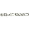 thumbnail image 4 of 925 Sterling Silver 8.7mm Figaro Anchor Chain 22 Inch, 4 of 7