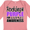 thumbnail image 4 of Inktastic Rocking The Purple for Lupus Awareness Boys or Girls Long Sleeve Baby Bodysuit, 4 of 5